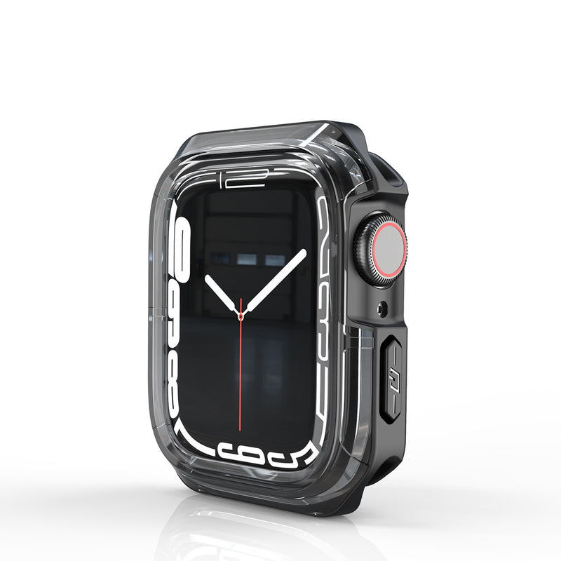 Stoßfestes Gehäuse Apple Watch 40mm Transp. Schwarz
